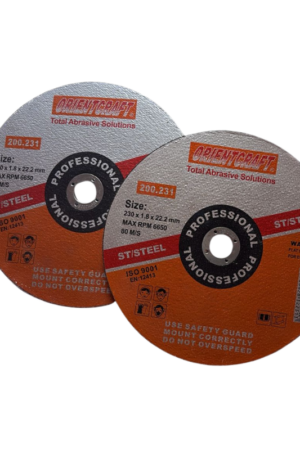 Disco de corte para aço inox – 9" (230 x 1,8 x 22,23mm)