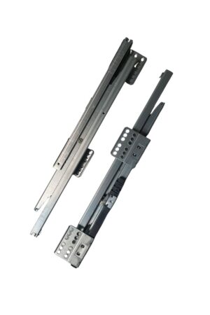 Corrediça oculta com extensão de 450mm e fechamento slowmotion