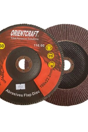 Disco flap óxido de alumínio (laranja) – 7" (180 x 22,23mm) com 40/60/80 grãos